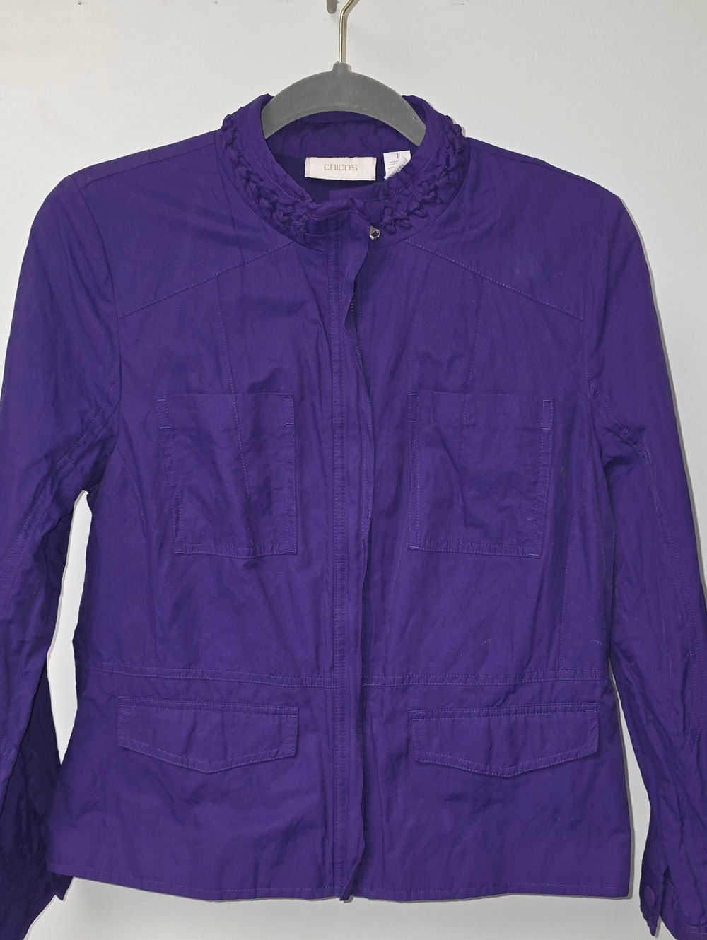CHICO'S | Women's purple Zip Up Jacket